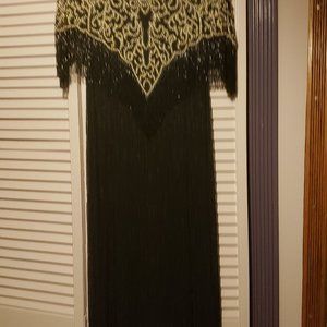 Beaded Black Evening Gown